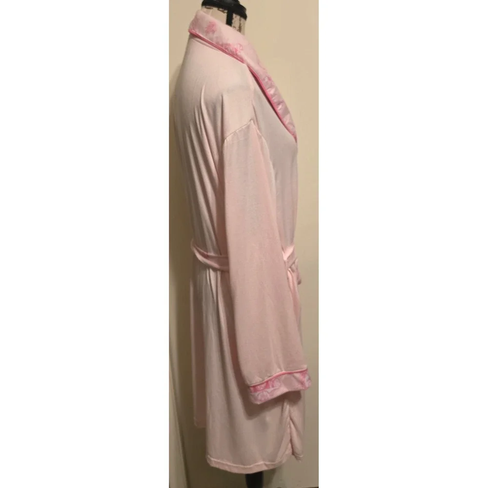 Wicked Katie Kime Universal Pink Robe Glinda Toile Knit XL XXL Cozy Loungewear